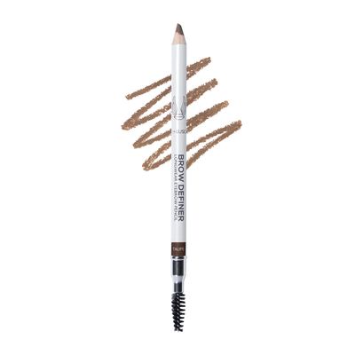 True  Luscious Brow Definer Pencil - Pomade &amp; Powder Combo With Organic Castor Oil - Fills, Shapes Eyebrows - Waterproof - Taupe (Universal)