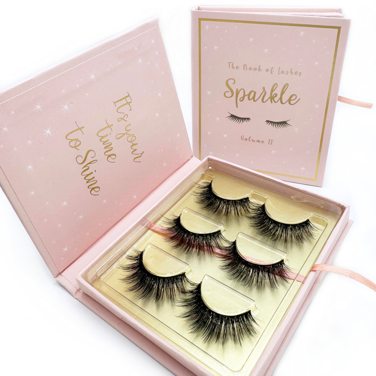 The Book of Lashes Volume 2 - Sparkle - (Reusable False Eyelashes) - (Cruelty Free) - (3 Pairs)