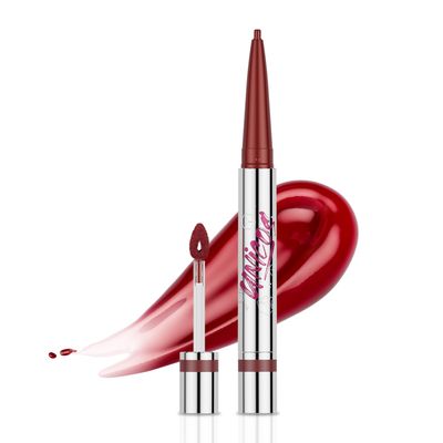 Unicos Dual-Side Lip Plumper Gloss, Fruit Flavored, Moisturizing, Non-Sticky, Vegan, Cruelty-Free, 0.09 oz (Cherry Yogurt, Regular)