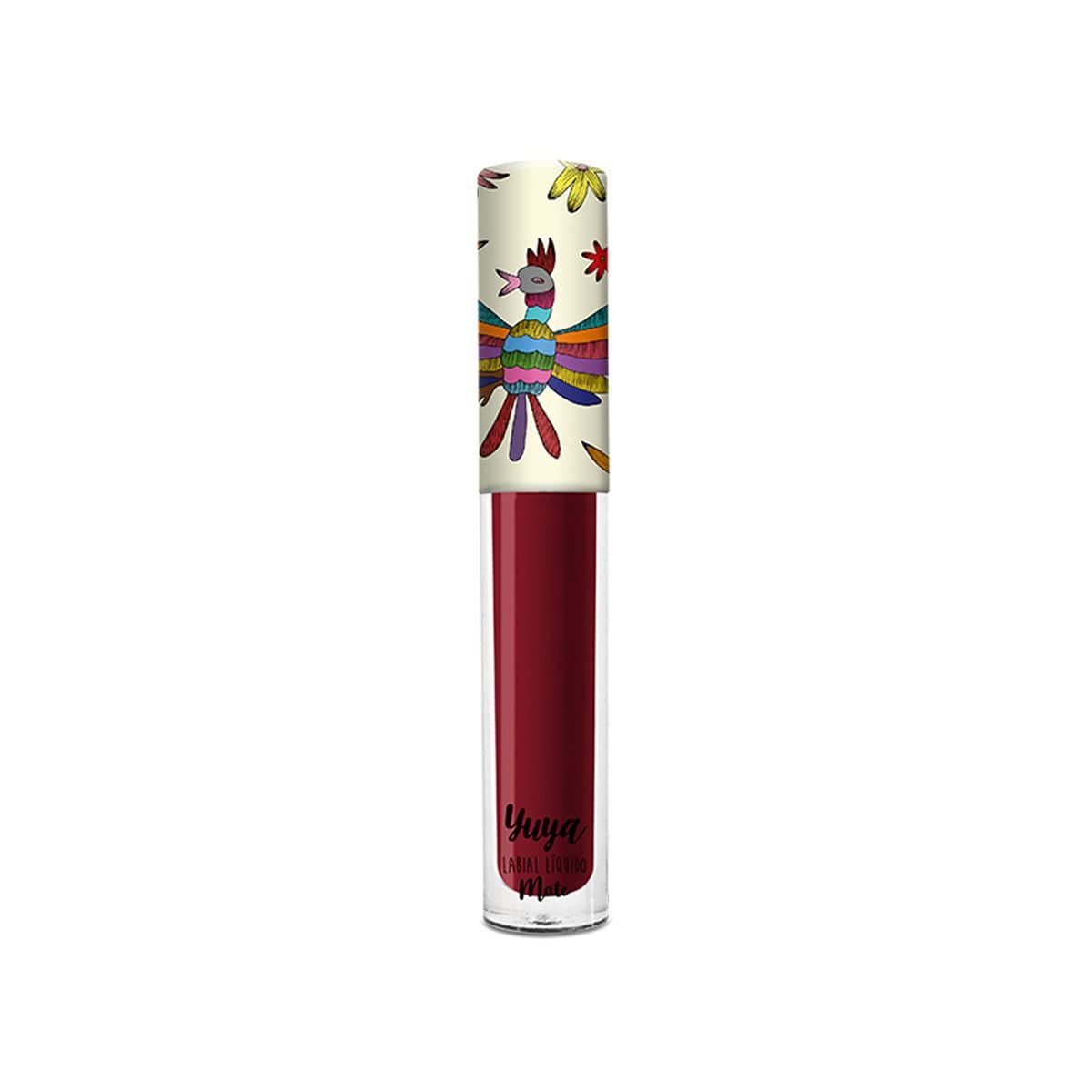 Yuya - Cosmetics Republics &quot;Chiquita&quot; Liquid Matte Lipstick | Exclusive Distinctive Design on Cap, Sleek Matte Finish, Intense Wine Color, Long-Lasting Formula, and Easy to Apply