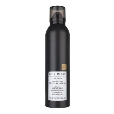 Kristin Ess Dry Texture Hair Spray | Volumizing &amp; Texturizing Styler, Ultra-light Hold Hairspray for Curls, Waves, &amp; Fine Hair | Soft Matte Finish, Fresh Pear Fragrance, 7 oz