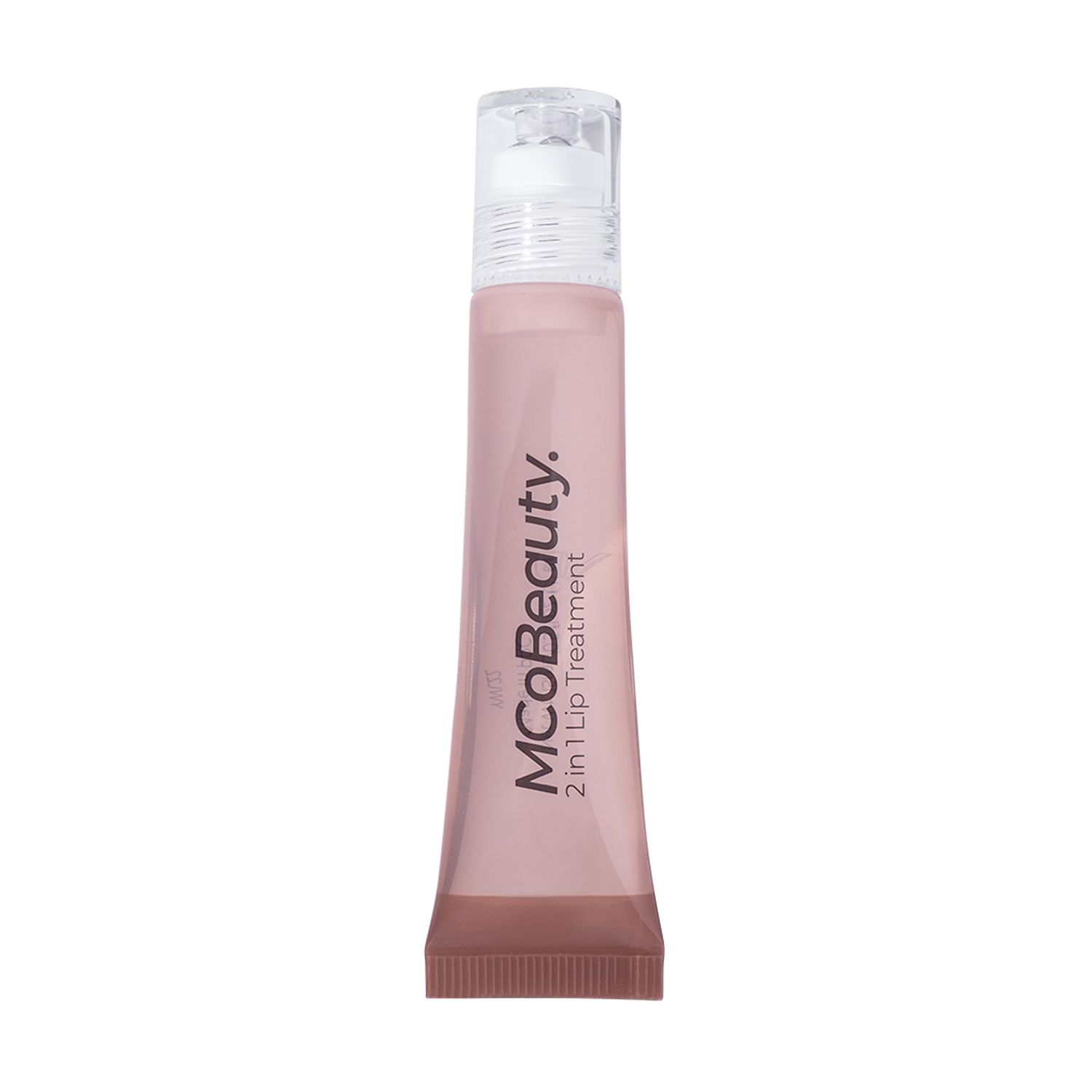 MCoBeauty 2-in-1 Glow &amp; Treat Lip Oil, Chocolate, High-Shine, Hydrating, Lightweight, Vitamins and Botanical Extracts, Vegan, Cruelty Free Cosmetics
