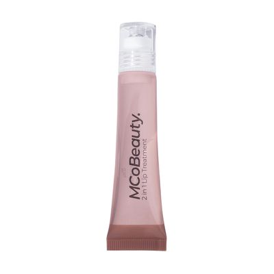 MCoBeauty 2-in-1 Glow &amp; Treat Lip Oil, Chocolate, High-Shine, Hydrating, Lightweight, Vitamins and Botanical Extracts, Vegan, Cruelty Free Cosmetics