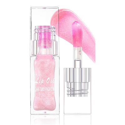 Magic Pink Color Changing Lip OilWarm Change Glitter Lip Gloss, Color Changing Lip Oil V2, Color Changing Lip Gloss, Moisturizing Plumping Clear Lips Oil Tinted Lip Plumper Lips Care