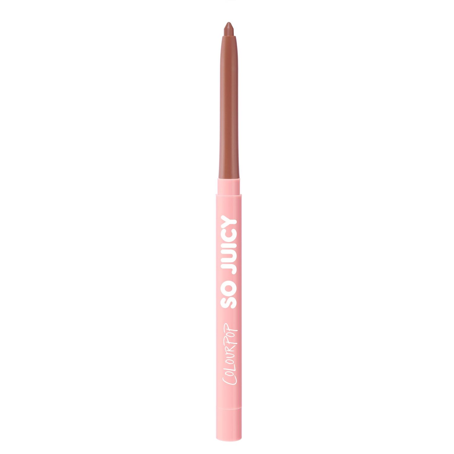 ColourPop So Juicy Plumping Lip Liner with Peptides - Long Lasting Lip Liner for Visibly Plumped &amp; Shaped Lips - Enriched with Smoothing Ceramides &amp; Peppermint - Tease (0.01 oz)