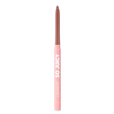 ColourPop So Juicy Plumping Lip Liner with Peptides - Long Lasting Lip Liner for Visibly Plumped &amp; Shaped Lips - Enriched with Smoothing Ceramides &amp; Peppermint - Tease (0.01 oz)