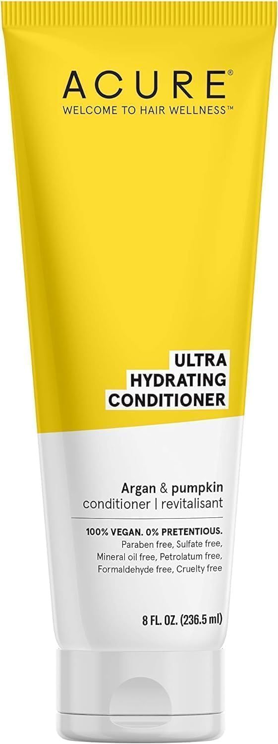 Acure Ultra Hydrating Conditioner | 100% Vegan | With Argan &amp; Pumpkin | 8 Fl Oz