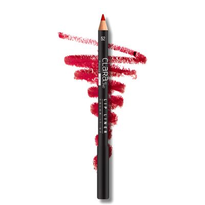 Claraline Lipliner, Lip Pencil With Matte Finish, Red lip liner, Makeup Gift Lip Pencil for Women,1 Count, Shade 52 Bright Red