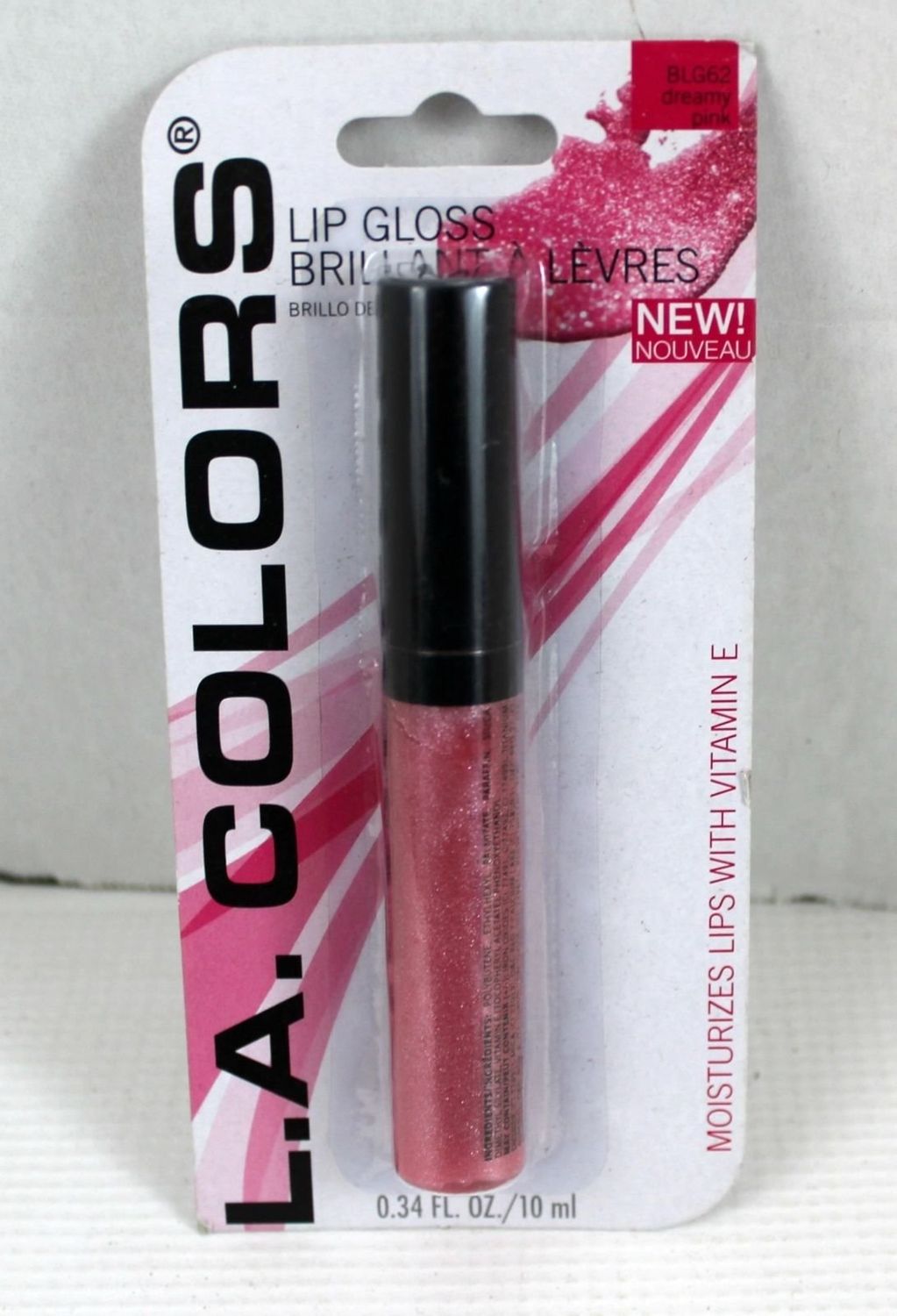 L.a. Colors Expressions Lip Gloss, Dreamy Pink BLG62, 0.34 Fl Oz