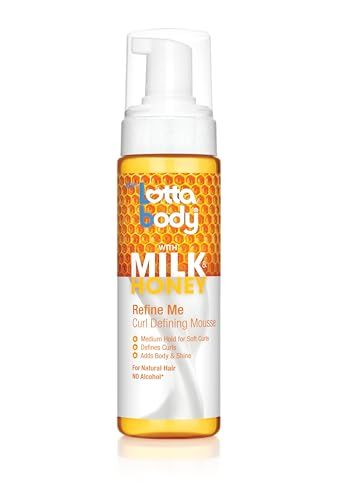 Lottabody, Refine Me Curl Defining Mousse, Medium Hold for Soft Curls, Moisturizes, Controls Frizz, 7 Fl Oz