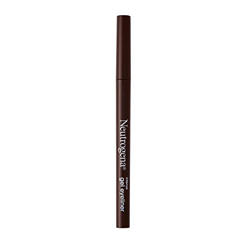 Neutrogena Intense Gel Eyeliner with Antioxidant Vitamin E, Smudge- &amp; Water-Resistant Eyeliner Makeup for Precision Application, Dark Brown, 0.004 oz
