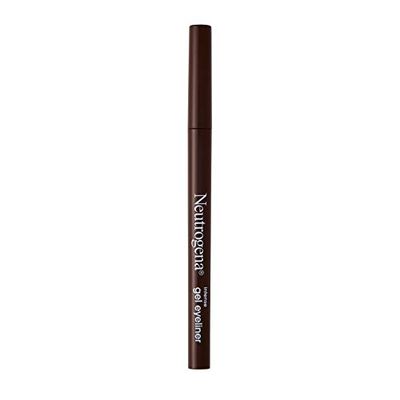 Neutrogena Intense Gel Eyeliner with Antioxidant Vitamin E, Smudge- &amp; Water-Resistant Eyeliner Makeup for Precision Application, Dark Brown, 0.004 oz
