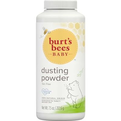 Burt&#39;s Bees Baby Dusting Powder, 100% Natural Origin, Talc-Free, Pediatrician Tested, 7.5 Ounces, Pack May Very