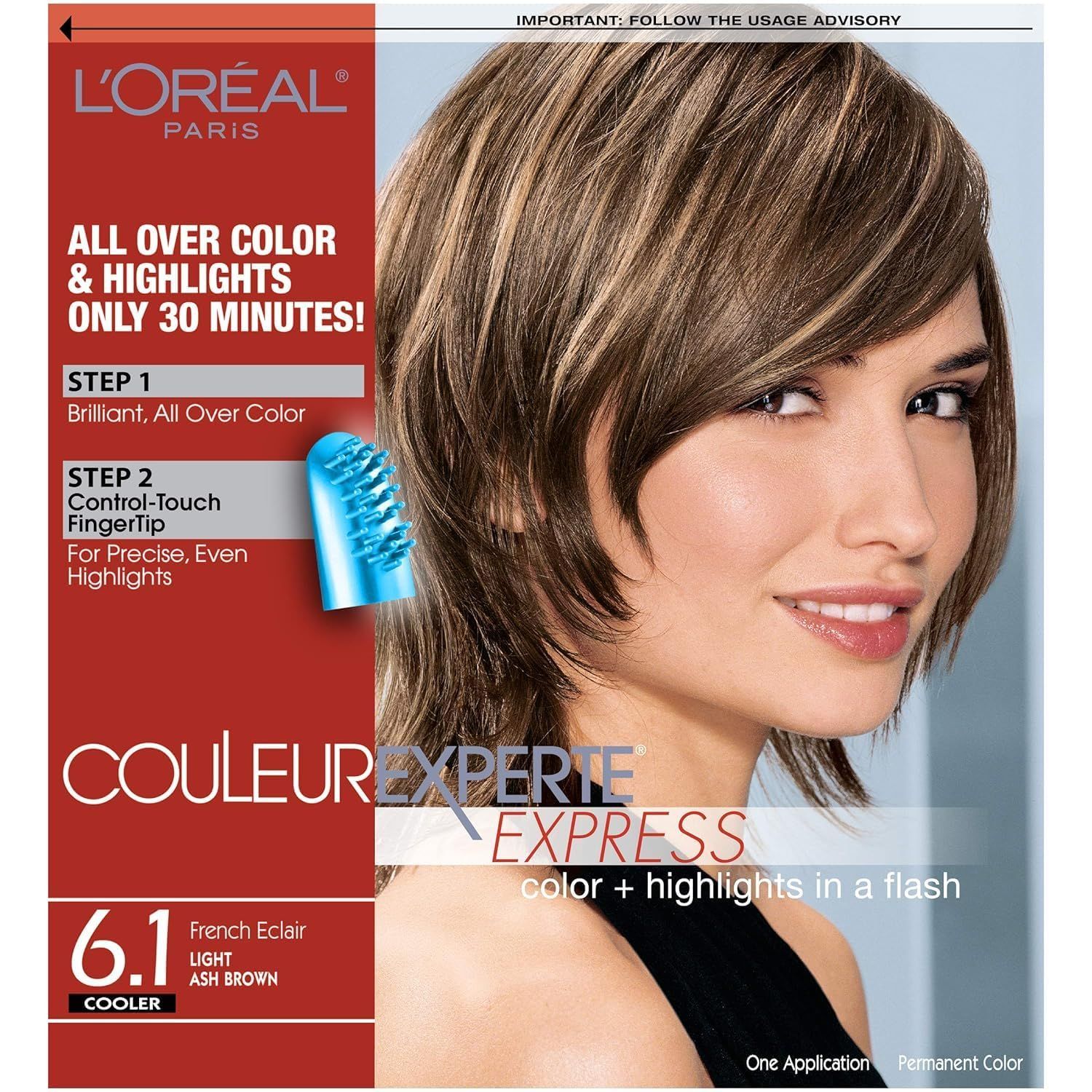 L&#39;Oreal Paris Couleur Experte 2-Step Home Hair Color and Highlights Kit, French clair