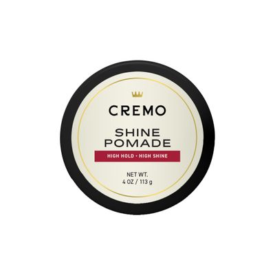 Cremo Hair Pomade for Men - Premium Barber Grade Pomade, High Hold &amp; Shine, Hair Styling, 4 Oz