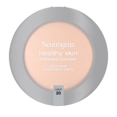 Neutrogena Healthy Skin Pressed Makeup Powder Compact with Antioxidants &amp; Pro Vitamin B5, Evens Skin Tone, Minimizes Shine &amp; Conditions Skin, Light 20,.34 oz