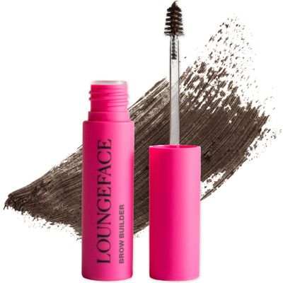 Loungeface Brow Builder - Cream Gel Formula Instant Lift, Natural Full Look, Super Quick, Pigment &amp; Hold - Tapered Precision Wand - Vegan &amp; Cruelty Free Beauty, Eyebrow Makeup Women (Black Brown)