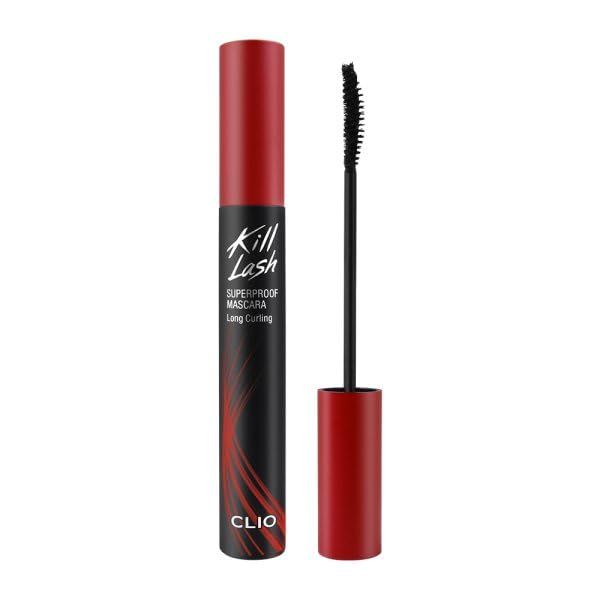 CLIO Long &amp; Curl up Waterproof Black Mascara, Volumizing &amp; Lengthening, Long-wearing Mascara (#01)