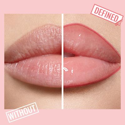 Lip Liner - Lip Liner Stain, Peel Off Lip Liner Tattoo, Long Lasting Lip Stain Peel Off with Natural Finish, Easy to Use, Waterproof, Smudge-proof, Transfer-proof, Highly Pigmented Color, Nude Pink