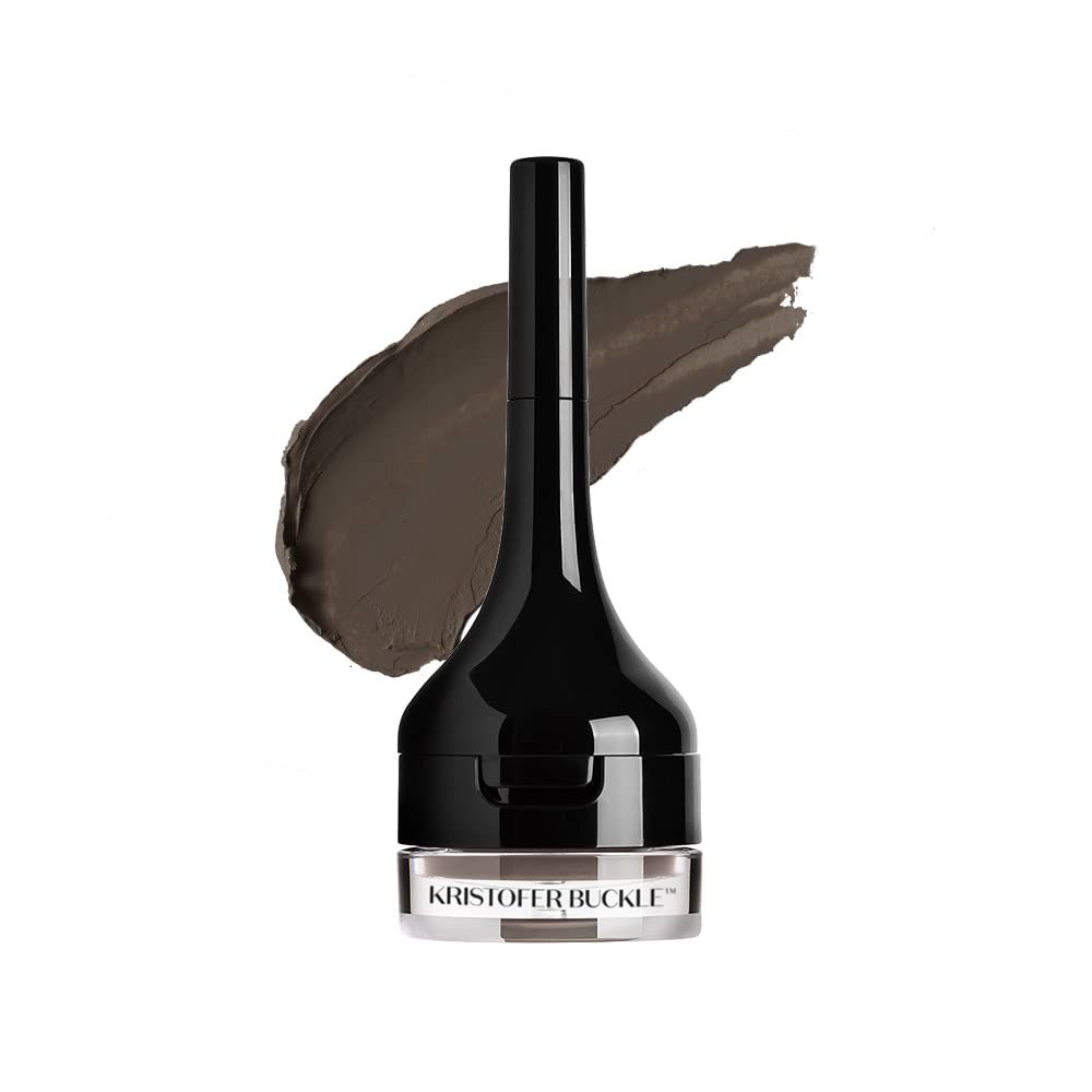 KRISTOFER BUCKLE Brow Champion Brow Enhancing Pomade and Powder Brunette 0.09 oz. | all-in-one brow enhancing product, Featuring a pomade &amp; two powders for fuller looking brows | Brunette