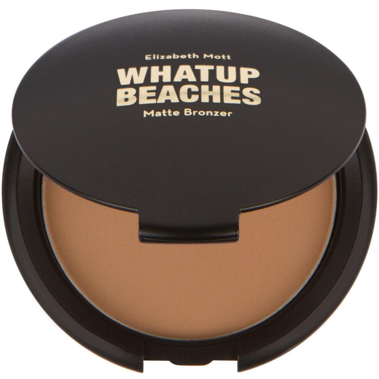 Elizabeth Mott Whatup Beaches Bronzer Face Powder Contour Kit - Vegan and Cruelty Free Facial Compact Bronzing Powder for Contouring and Sun Kissed Makeup Finish - Matte shade (10 g)
