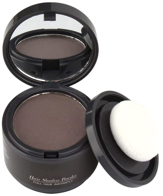 gowwim Hairline Powder(Dark Brown) Hair Root Dye, Instantly Hair Color Shadow Cover Gray Hair Root, Hair Touch-Up, Thin Hair Powder 4 g