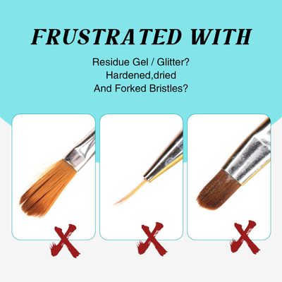 LOUINSTIC Nail Brush Cleaner and Conditioner - Quickly Clean Gel Nail Brushes, Paint Brushes, Airbrushes, Art Tools, Nail Brush Preserver and Restorer for Kolinsky Acrylic Nail Brush &amp; Gel Nail Brush