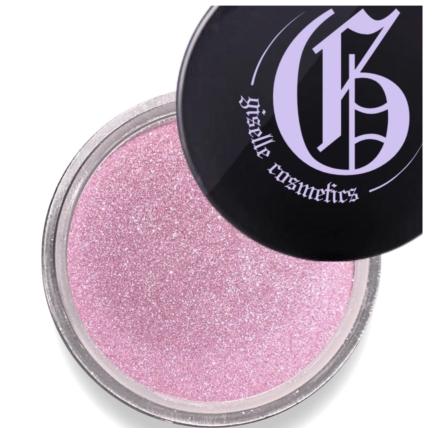 Giselle Cosmetics Baby Pink Organic Pink Eyeshadow - Non-Toxic, Talc-Free Shimmer Eyeshadow Powder for Natural Look - Loose Glitter Pink Eyeshadow Palette - Mineral Makeup &amp; Metallic Highlighter
