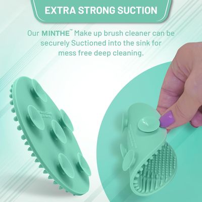 MINTHE Makeup Brush Cleaner Mat | 2 Pack | Silicone Makeup Brush Cleaning Mat, Make Up Brush Cleaner Pad, Makeup Brush Mat Cleaner, Makeup Cleaner, Make Up Brushes Cleaning