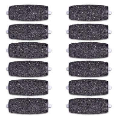 12 Extra Coarse Replacement Roller Refill Heads Compatible with Amope Pedi Refills Electronic Foot File