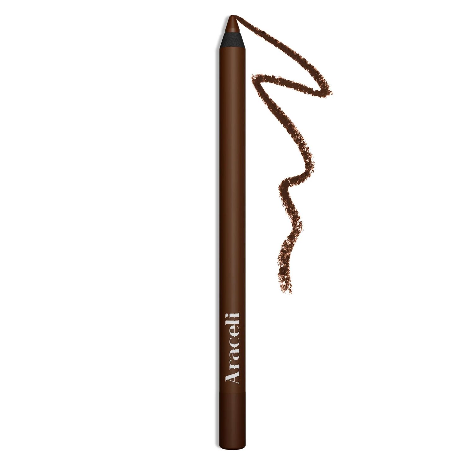 Araceli Beauty Gel Pencil Eyeliner - Water Resistant &amp; Smudge-Proof, Long-Lasting Eye Makeup for Precision Lining &amp; Bold Chocolate Color