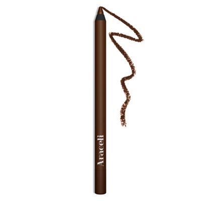 Araceli Beauty Gel Pencil Eyeliner - Water Resistant &amp; Smudge-Proof, Long-Lasting Eye Makeup for Precision Lining &amp; Bold Chocolate Color