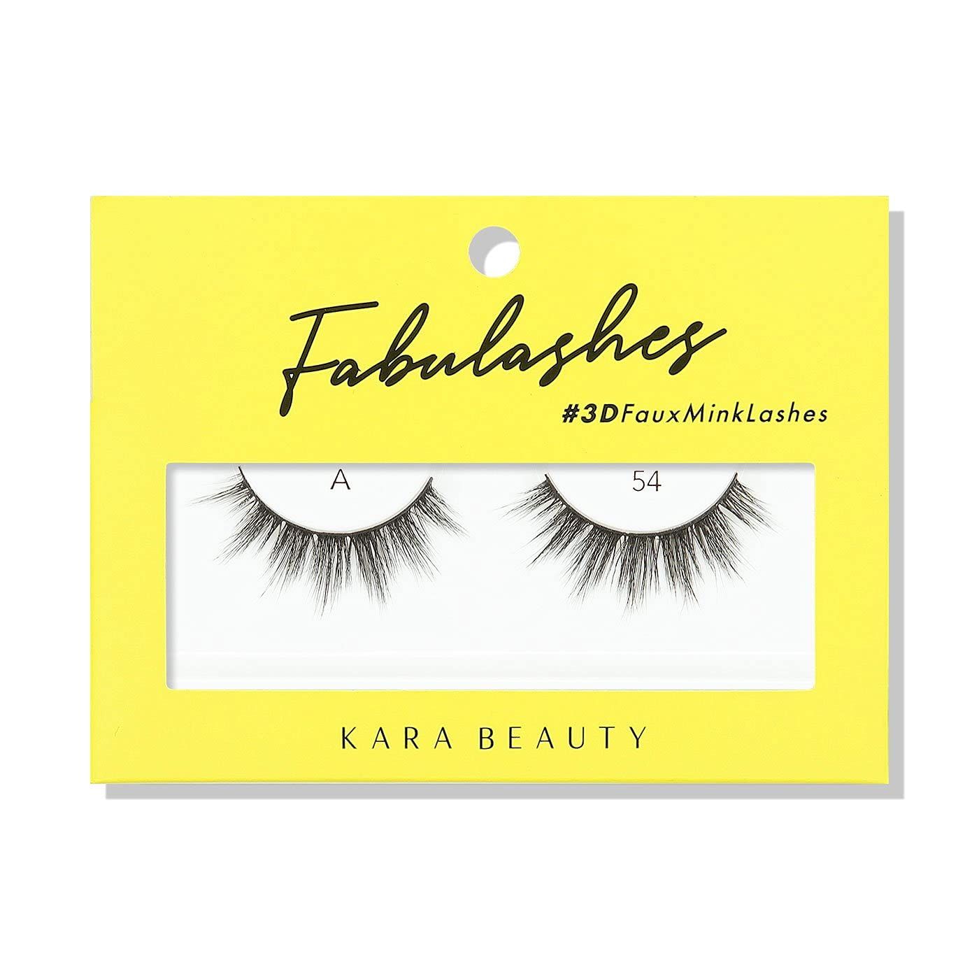 KARA BEAUTY FABULASHES 3D Faux Mink False Eyelashes - Style A54
