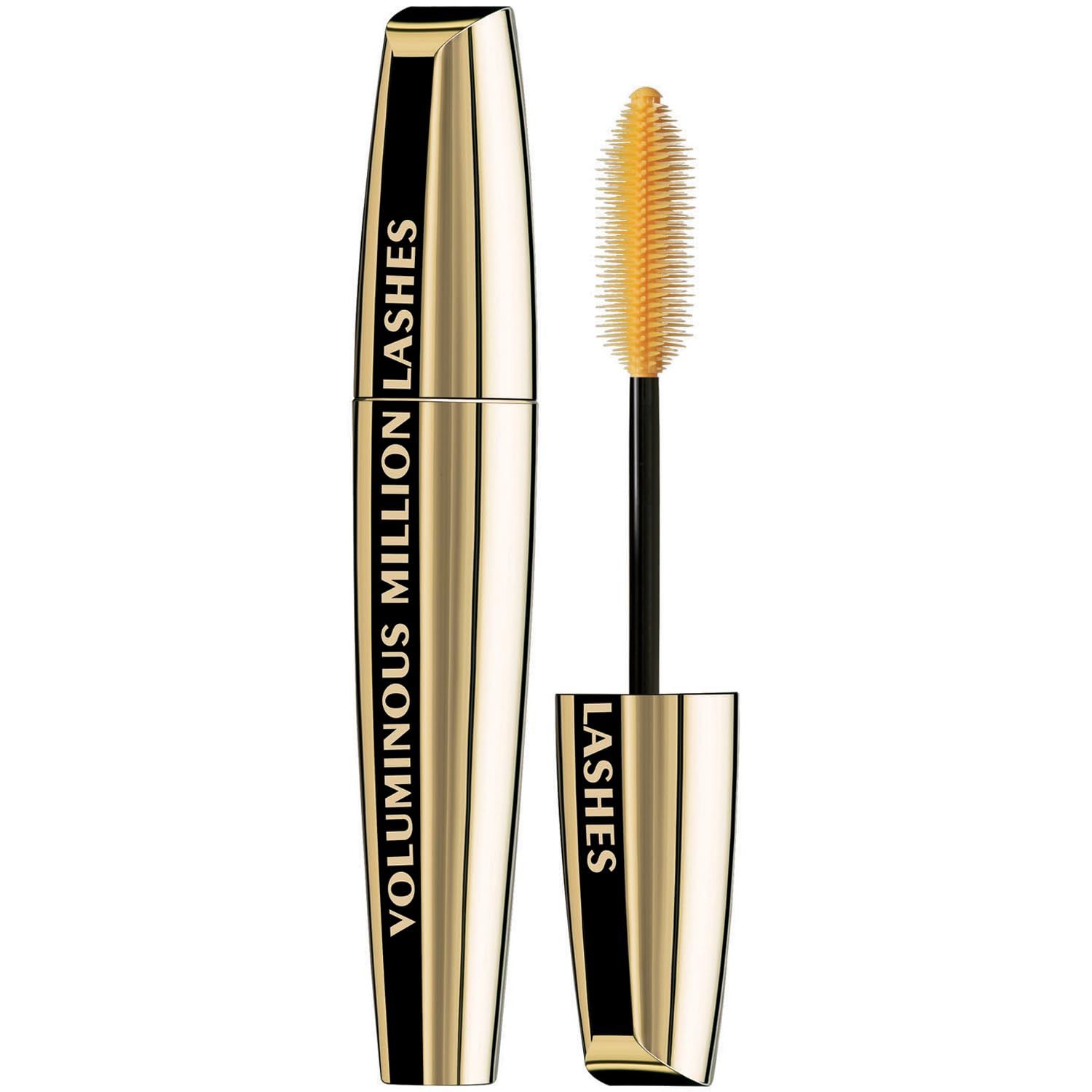 LOreal Paris Makeup Voluminous Million Lashes Mascara, Volumizing Collagen Infused Eye Makeup, Amplifying Mascara Brush, Washable, Black, 0.32 Fl Oz., 1 Count