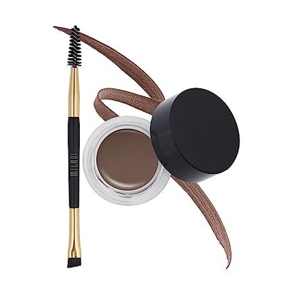 Milani Stay Put Brow Color - Dark Brown (0.09 Ounce) Vegan, Cruelty-Free Eyebrow Color that Fills and Shapes Brows