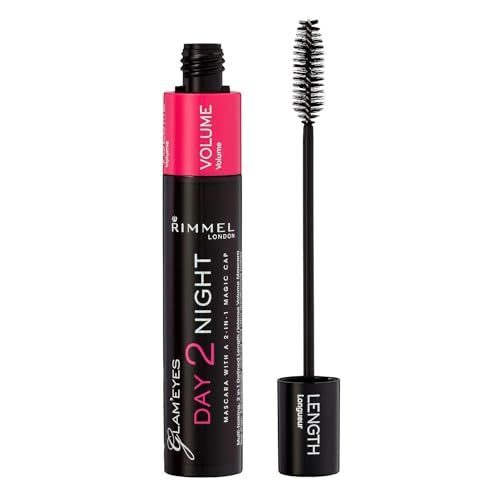 Rimmel Glam&#39;eyes Day 2 Night Mascara, Black, 0.32 Fluid Ounce