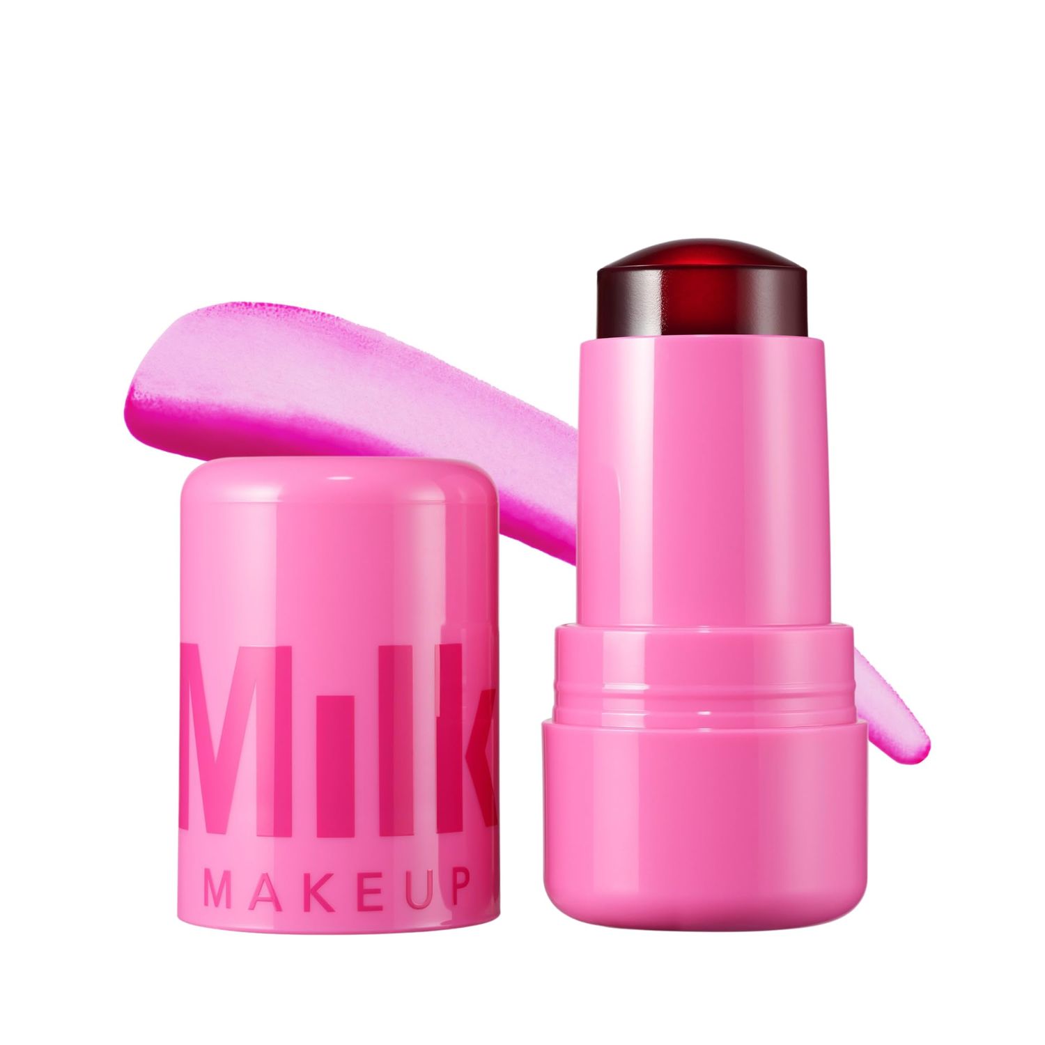 Milk Makeup Cooling Water Jelly Tint, Burst (Poppy Pink) - 0.17 oz - Sheer Lip &amp; Cheek Stain - Buildable Watercolor Finish - 1,000 Swipes Per Stick - Vegan, Cruelty Free