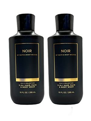 Bath and Body Works 2 Pack Men&#39;s Collection 2 in 1 Hair and Body Wash NOIR.