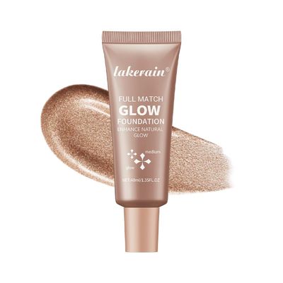 Natural Glow Illuminator Glotion - Glowing, Moisturizing, Lightweight Base, Multi-Purpose - Hydrating &amp; Illuminating Makeup Highlighter for Radiant, Sun-Kissed Look (#3 Medium, 1.35 Fl Oz (Pack of 1))