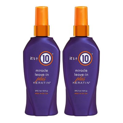 It&#39;s a 10 Haircare Miracle Leave-In Plus Keratin Spray, 10 fl. oz (Pack of 2)