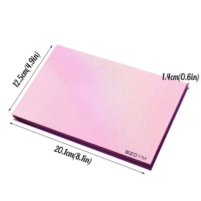SZDYM Empty magnetic palette with Mirror,Like a Book Fashionable and beautiful empty magnetic palette for Highlighters Lipstick Blush Powder Eyeshadows(pink)