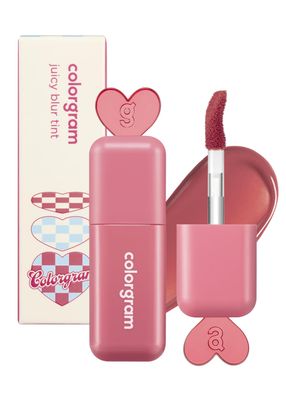 COLORGRAM Juicy Blur Tint 07 Cheery Up Lychee | Daily Semi-Matte, Semi-Glossy, Long-Lasting Lip Stain, Moisturizing, Buildable &amp; Blendable, highly Pigmented (0.12 Fl. Oz.)