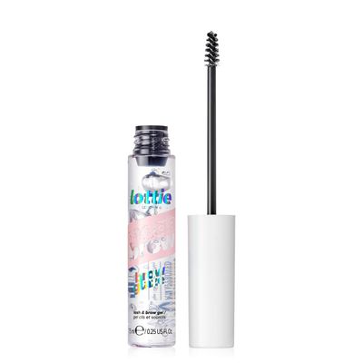 Lottie London MegaBrow Brow Glaze in Clear, Lash &amp; Eyebrow Setting Gel, Transparent &amp; Lightweight for Feathery Brows &amp; Defined Eyelashes