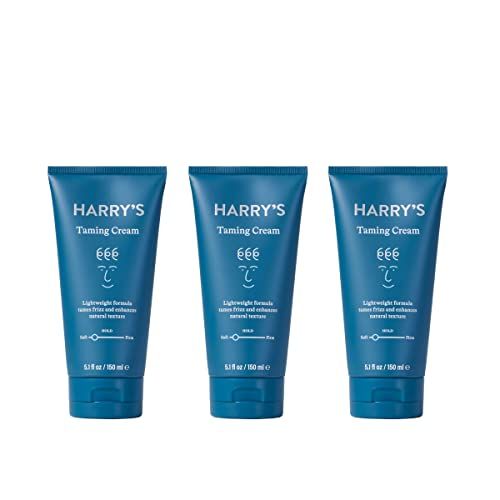 Harry&#39;s Hair Taming Cream | Lightweight &amp; Natural Finish | 5.1 Fl Oz, 3 Pack