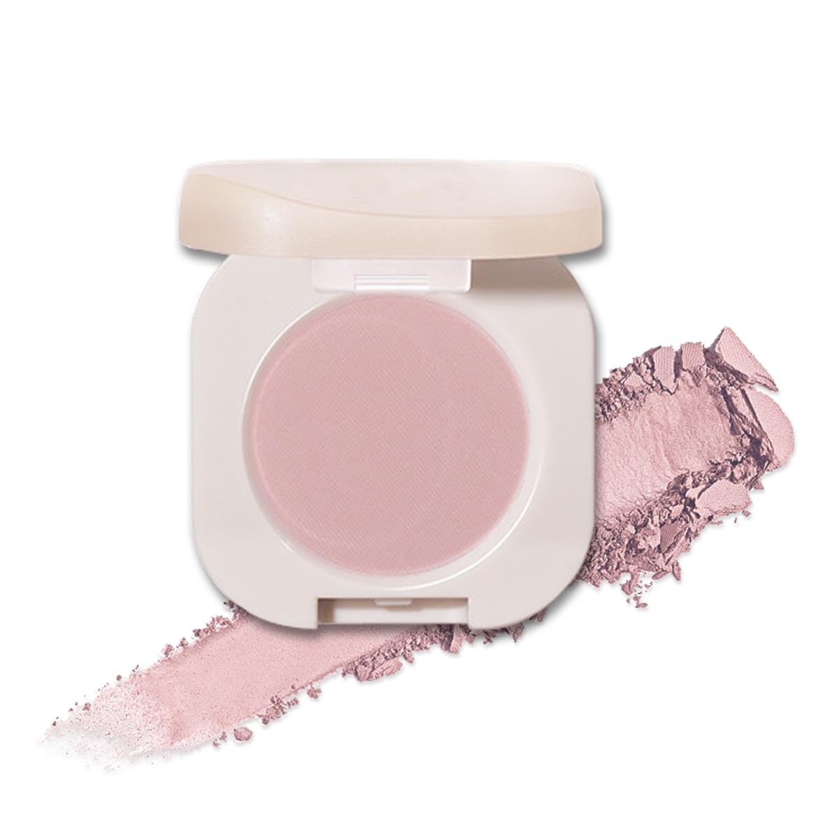 Aaiffey Single Matte Eyeshadow Palette, Nude Brown Eyeshadow Beige Champagne Eye shadow Makeup Smooth Powder High Pigment Ultra-Blendable Formula Long Lasting 02#Light Peach
