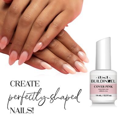 IBD Building Gel, Hard Gel Nail Extension, Cover Pink, 0.5 oz