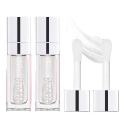 2PCS Lip Gloss Oil Set, Hydrating Lip Oil for Women, Moisturizing Lip Balm for Smooth Lip Lines, Nourishing Lip Treatment for Shiny Lips Essential Lip Care Products