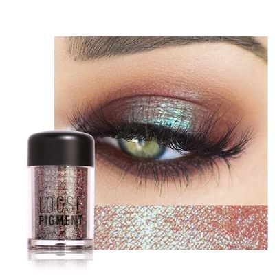 Kuuleyn Glitter Eyeshadow, Eye Shadow,1 Colors Glitter Eyeshadow Beauty Eyes Pigment Powder Lips Loose Makeup Cosmetics (#11)