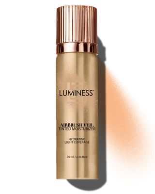 LUMINESS Airbrush Veil Tinted Moisturizer, Light Medium 030 - Lightweight, Hydrating, &amp; Skin-Plumping Face Moisturizer Spray - Facial Skin Tint with Hyaluronic Acid, Ceramides, &amp; Hydrolyzed Silk