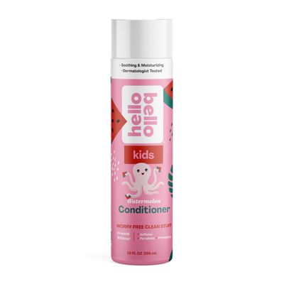 Hello Bello Kids Conditioner - Hypoallergenic, pH-Balanced &amp; Dermatologist-Tested - Thoughtful Ingredients - Watermelon, 10 Fl Oz (1 Pack)